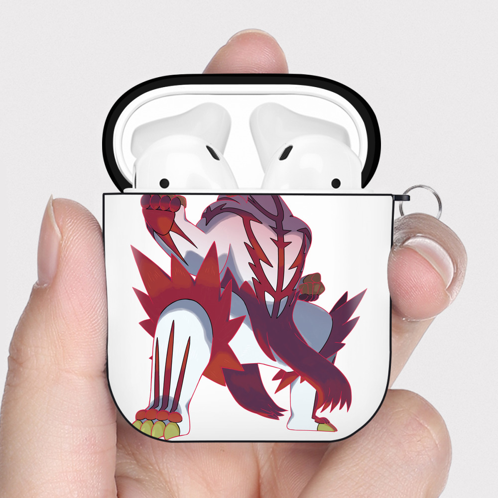 （画像用） ポケットモンスター Pokémon AirPods 第2世代保護ケース ハードシェル ブラック 耐衝撃・防指紋・カラビナ付き