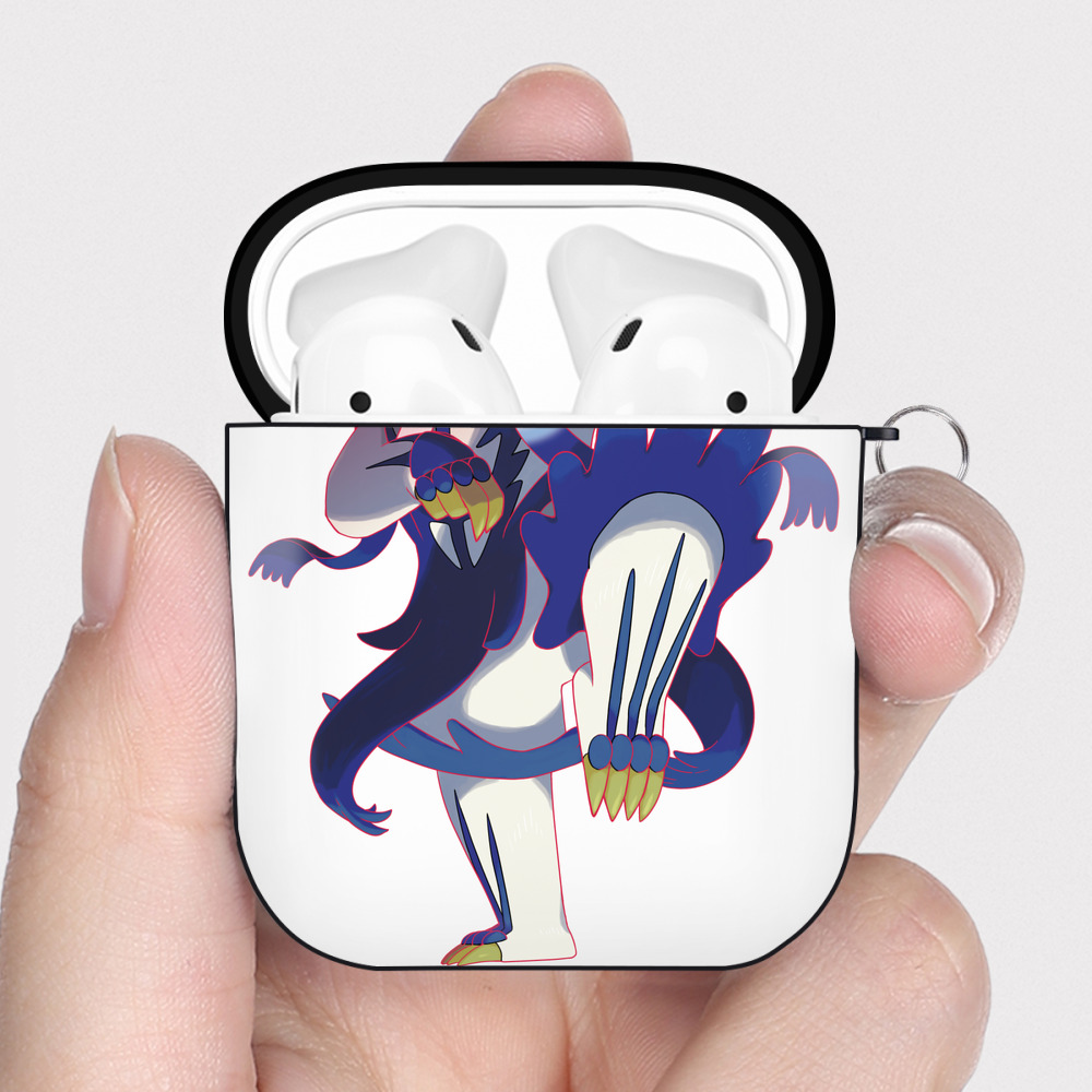 （画像用） ポケットモンスター Pokémon AirPods 第2世代保護ケース ハードシェル ブラック 耐衝撃・防指紋・カラビナ付き
