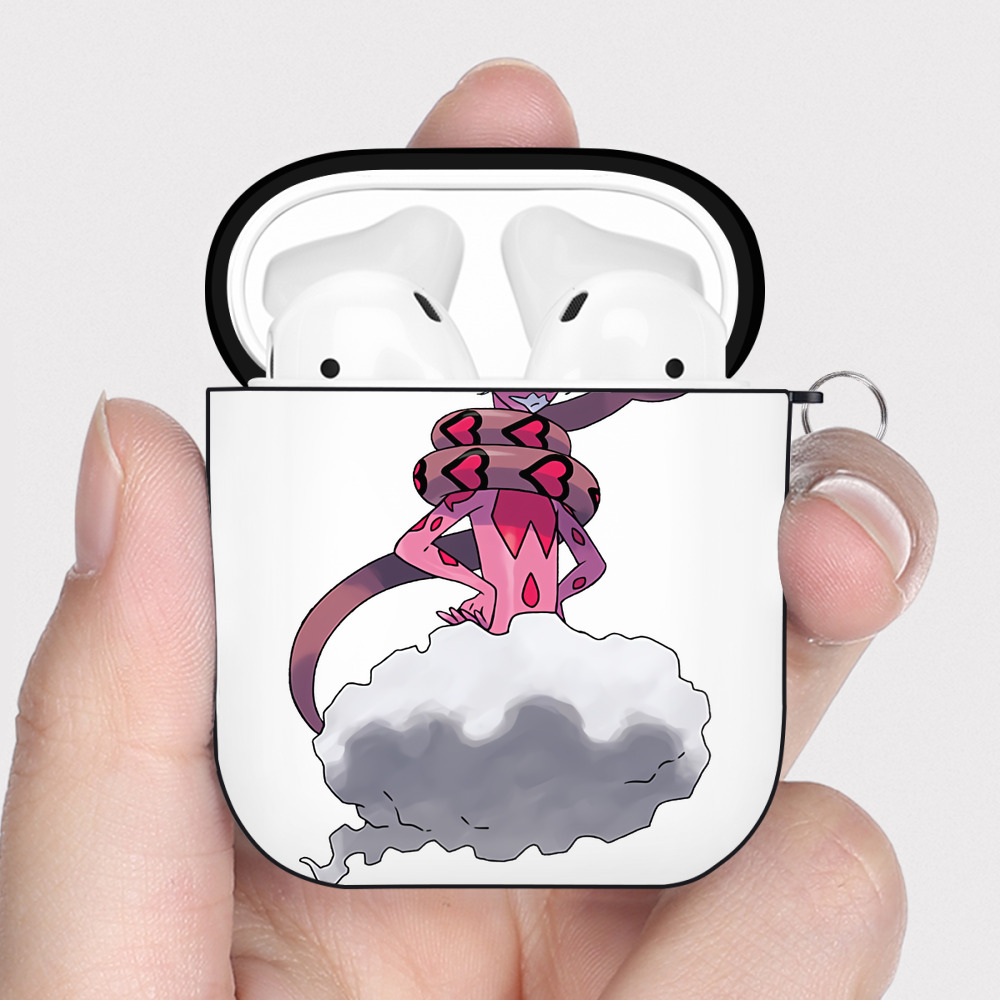（画像用） ポケットモンスター Pokémon AirPods 第2世代保護ケース ハードシェル ブラック 耐衝撃・防指紋・カラビナ付き