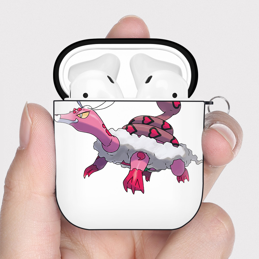 （画像用） ポケットモンスター Pokémon AirPods 第2世代保護ケース ハードシェル ブラック 耐衝撃・防指紋・カラビナ付き