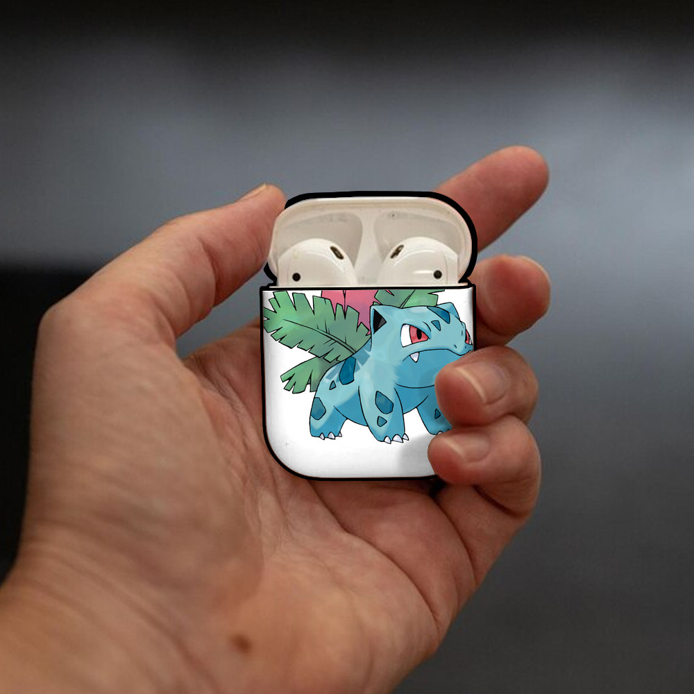 ポケットモンスター Pokémon AirPods 第2世代保護ケース ハードシェル ブラック 耐衝撃・防指紋・カラビナ付き