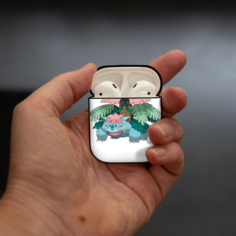 ポケットモンスター Pokémon AirPods 第2世代保護ケース ハードシェル ブラック 耐衝撃・防指紋・カラビナ付き