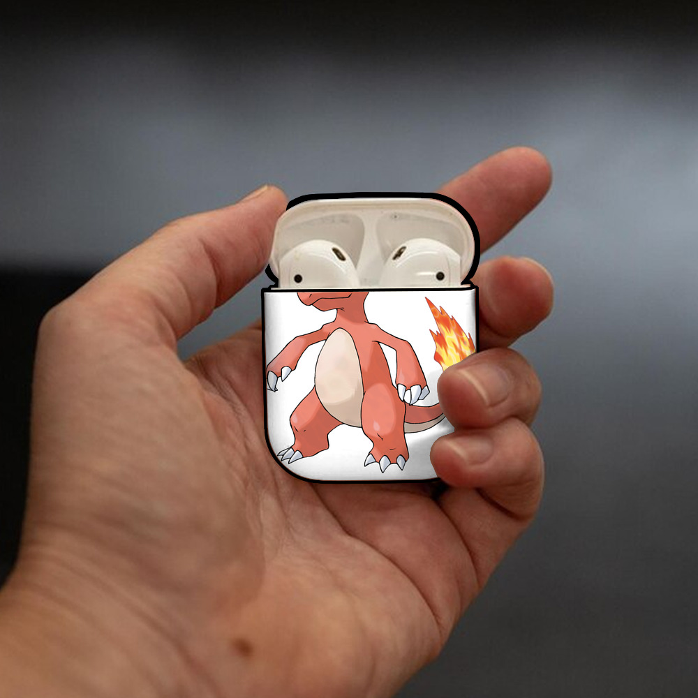 ポケットモンスター Pokémon AirPods 第2世代保護ケース ハードシェル ブラック 耐衝撃・防指紋・カラビナ付き