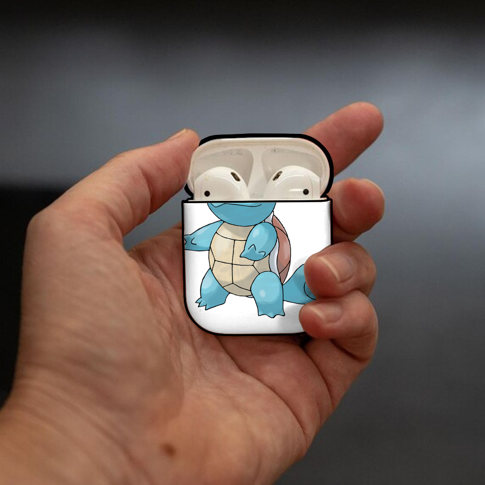 ポケットモンスター Pokémon AirPods 第2世代保護ケース ハードシェル ブラック 耐衝撃・防指紋・カラビナ付き