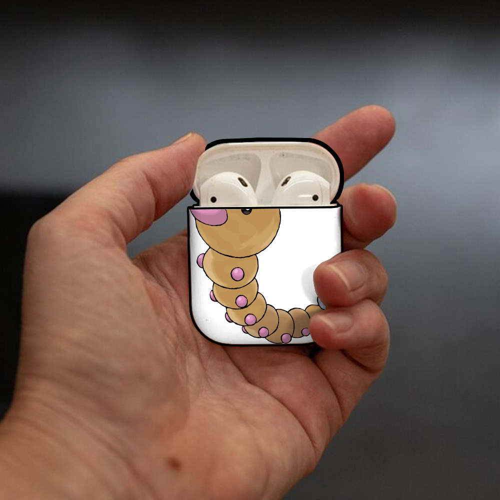ポケットモンスター Pokémon AirPods 第2世代保護ケース ハードシェル ブラック 耐衝撃・防指紋・カラビナ付き