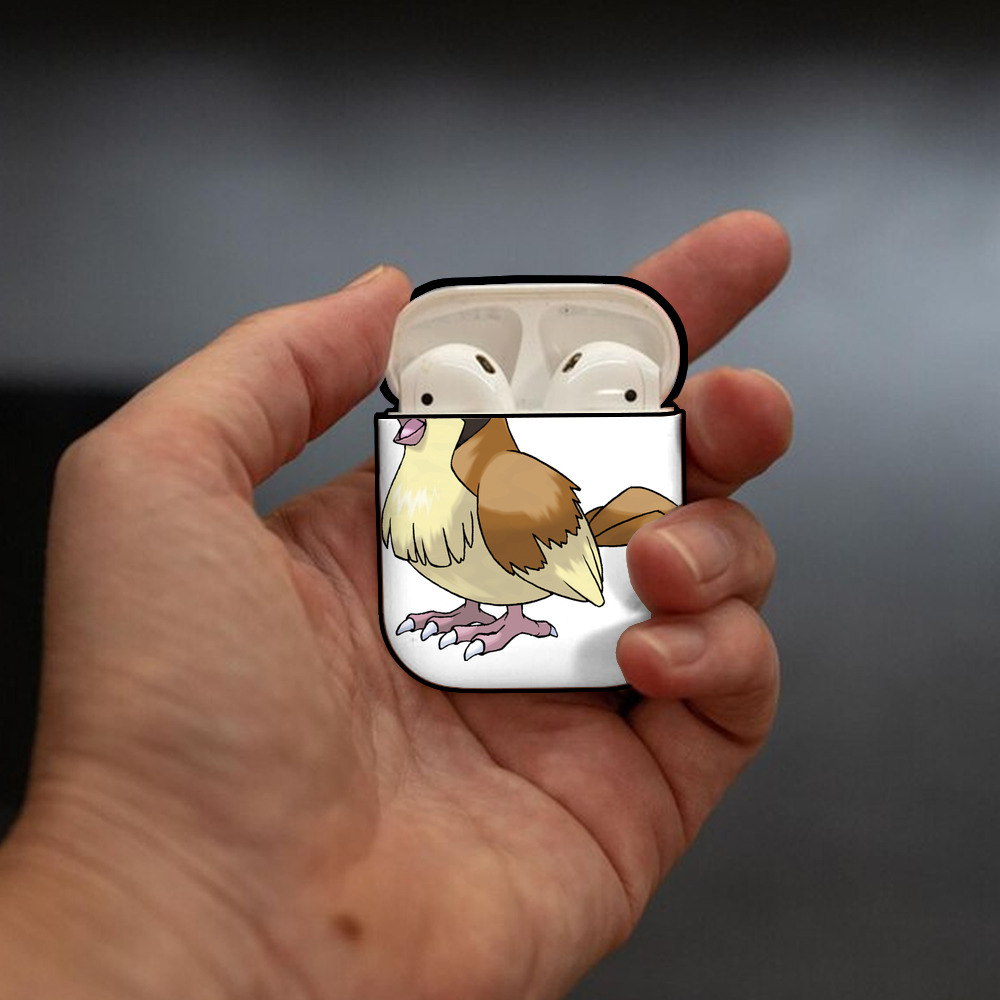 ポケットモンスター Pokémon AirPods 第2世代保護ケース ハードシェル ブラック 耐衝撃・防指紋・カラビナ付き