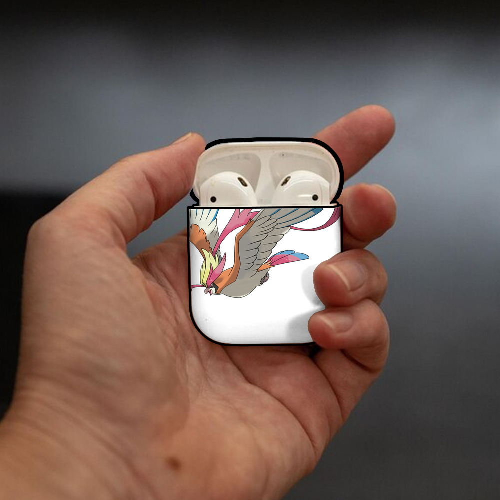 ポケットモンスター Pokémon AirPods 第2世代保護ケース ハードシェル ブラック 耐衝撃・防指紋・カラビナ付き