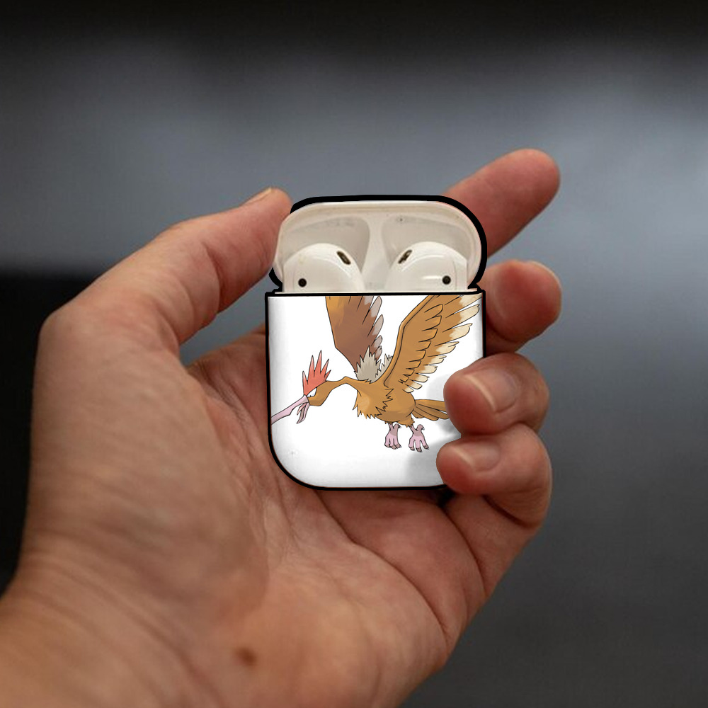 ポケットモンスター Pokémon AirPods 第2世代保護ケース ハードシェル ブラック 耐衝撃・防指紋・カラビナ付き