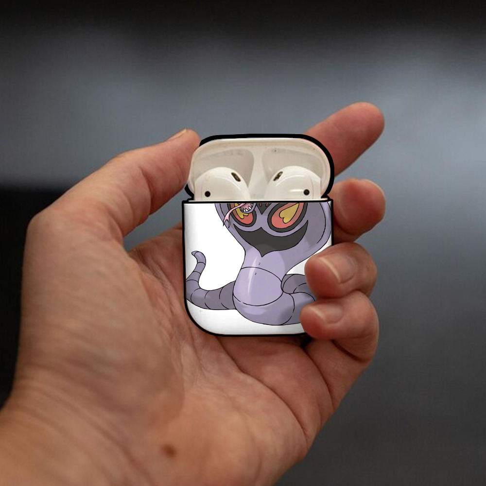 ポケットモンスター Pokémon AirPods 第2世代保護ケース ハードシェル ブラック 耐衝撃・防指紋・カラビナ付き
