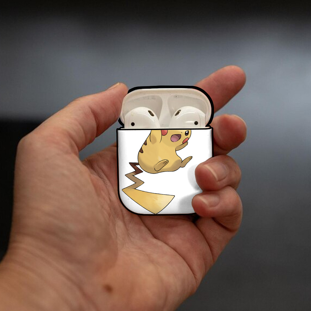 ポケットモンスター Pokémon AirPods 第2世代保護ケース ハードシェル ブラック 耐衝撃・防指紋・カラビナ付き