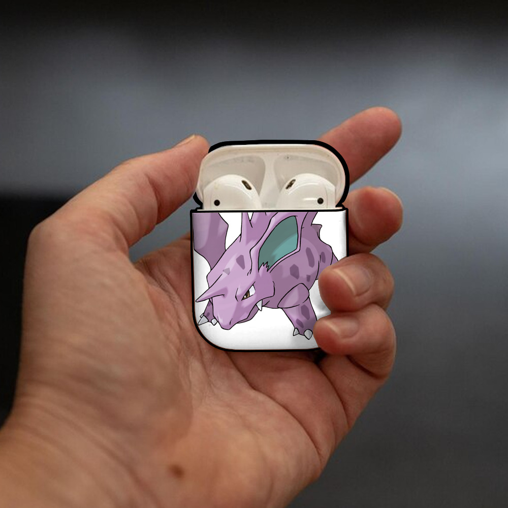 ポケットモンスター Pokémon AirPods 第2世代保護ケース ハードシェル ブラック 耐衝撃・防指紋・カラビナ付き