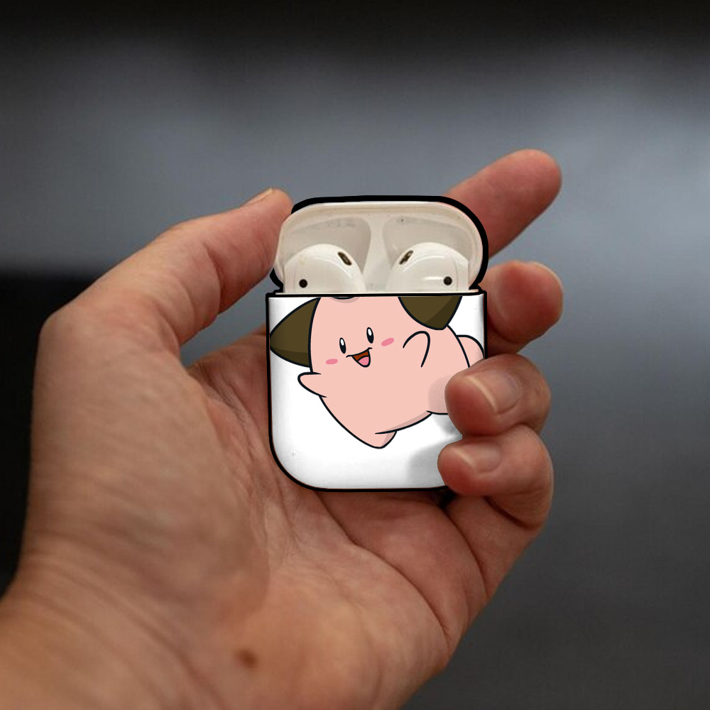 ポケットモンスター Pokémon AirPods 第2世代保護ケース ハードシェル ブラック 耐衝撃・防指紋・カラビナ付き