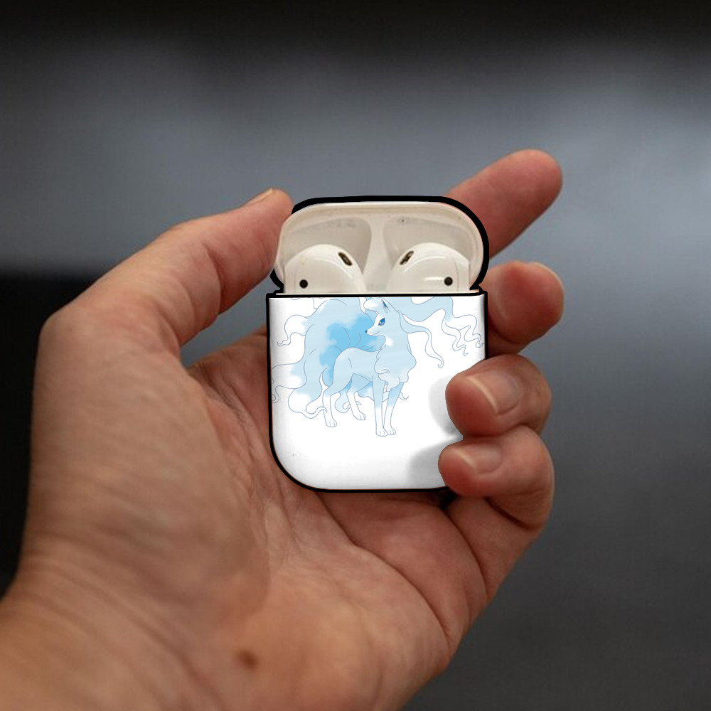 ポケットモンスター Pokémon AirPods 第2世代保護ケース ハードシェル ブラック 耐衝撃・防指紋・カラビナ付き