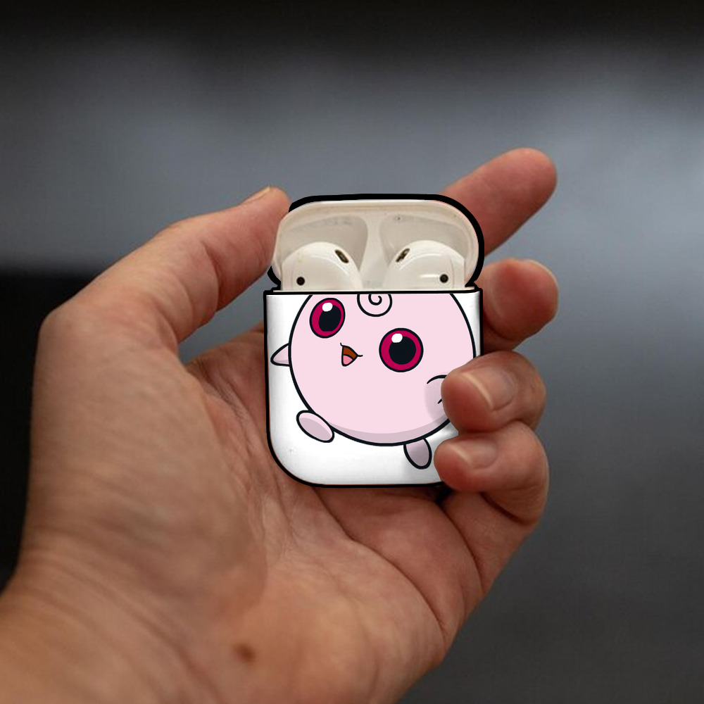 ポケットモンスター Pokémon AirPods 第2世代保護ケース ハードシェル ブラック 耐衝撃・防指紋・カラビナ付き