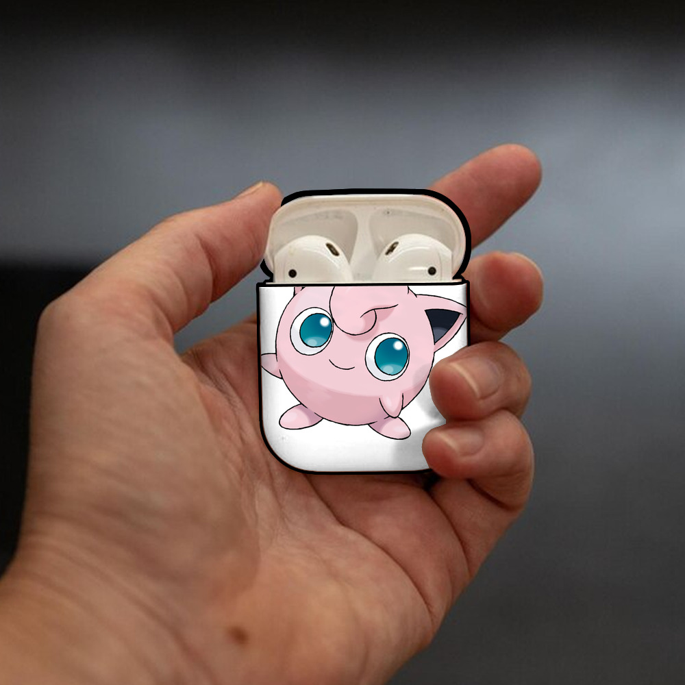 ポケットモンスター Pokémon AirPods 第2世代保護ケース ハードシェル ブラック 耐衝撃・防指紋・カラビナ付き
