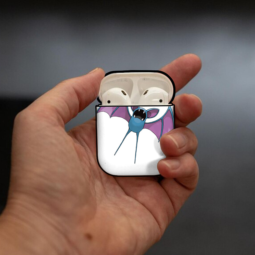 ポケットモンスター Pokémon AirPods 第2世代保護ケース ハードシェル ブラック 耐衝撃・防指紋・カラビナ付き