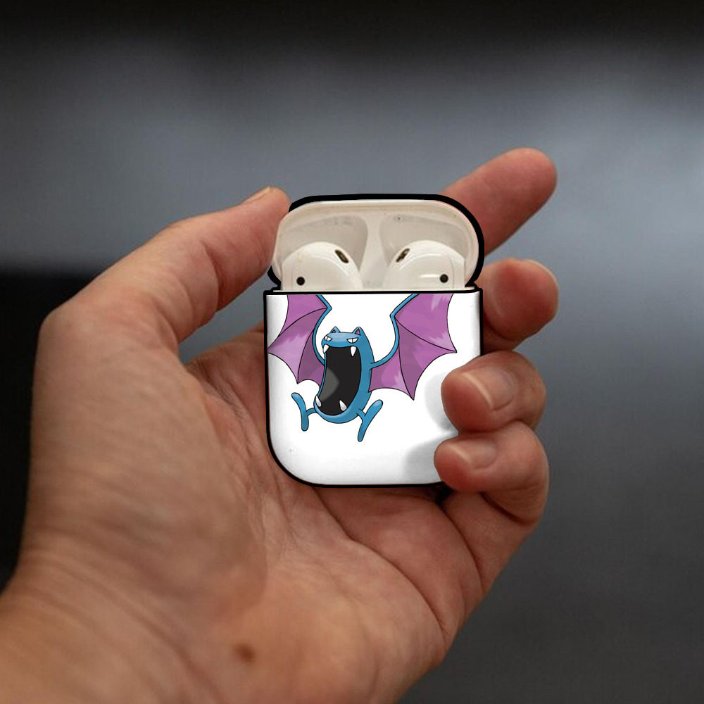 ポケットモンスター Pokémon AirPods 第2世代保護ケース ハードシェル ブラック 耐衝撃・防指紋・カラビナ付き