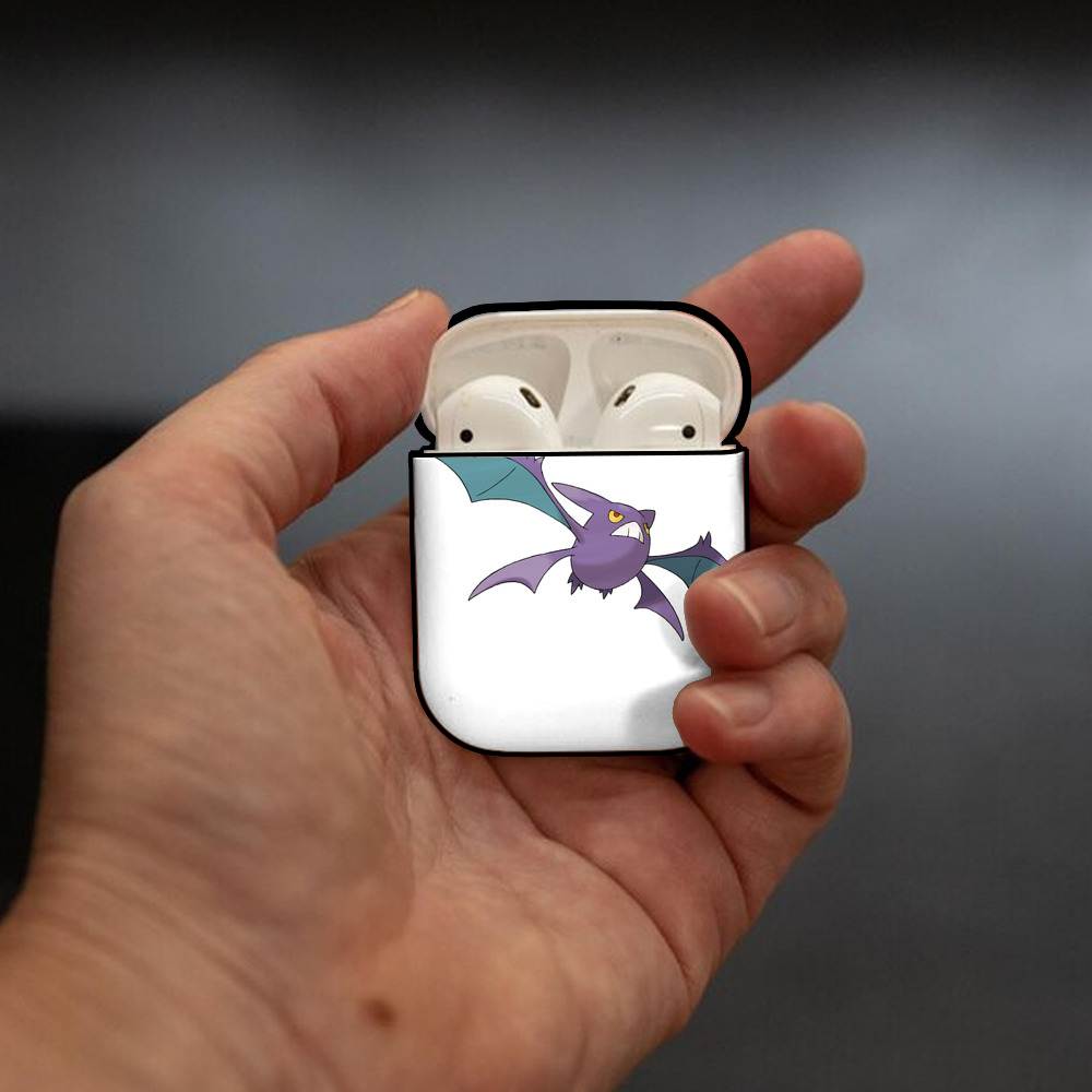 ポケットモンスター Pokémon AirPods 第2世代保護ケース ハードシェル ブラック 耐衝撃・防指紋・カラビナ付き