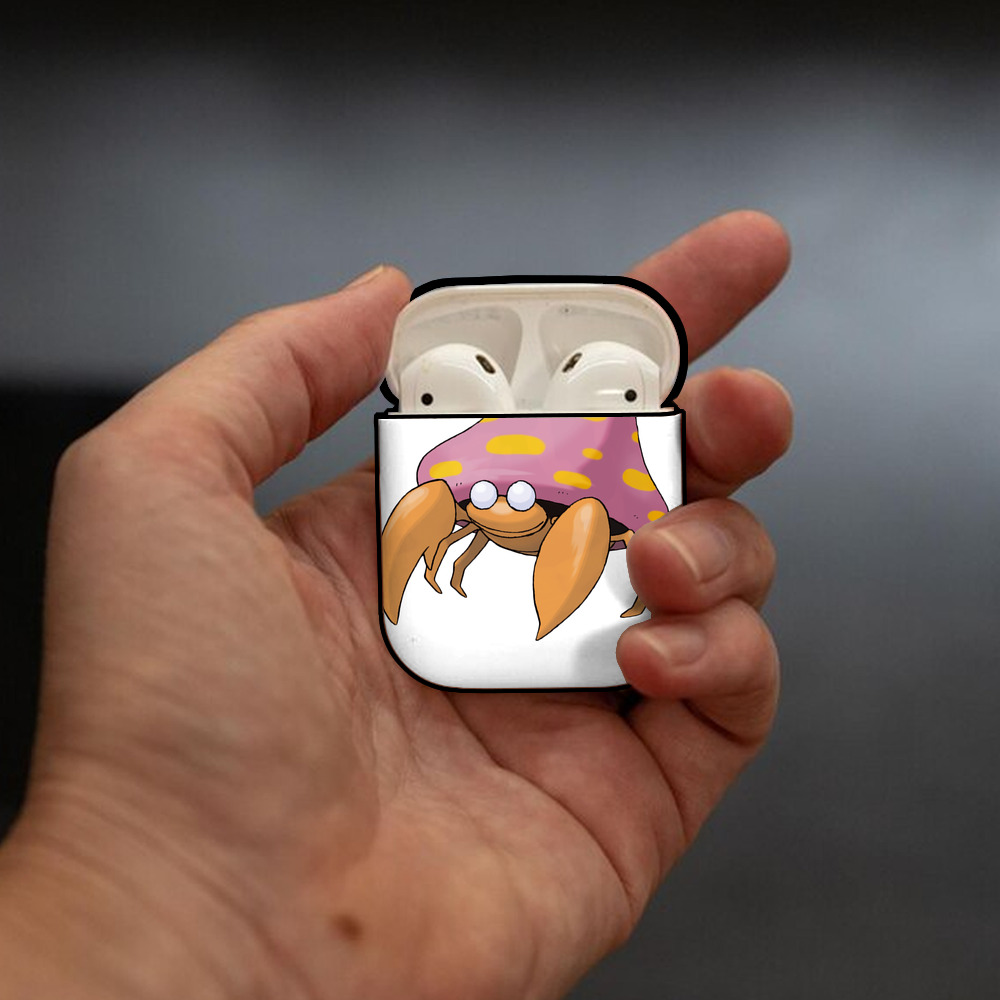 ポケットモンスター Pokémon AirPods 第2世代保護ケース ハードシェル ブラック 耐衝撃・防指紋・カラビナ付き