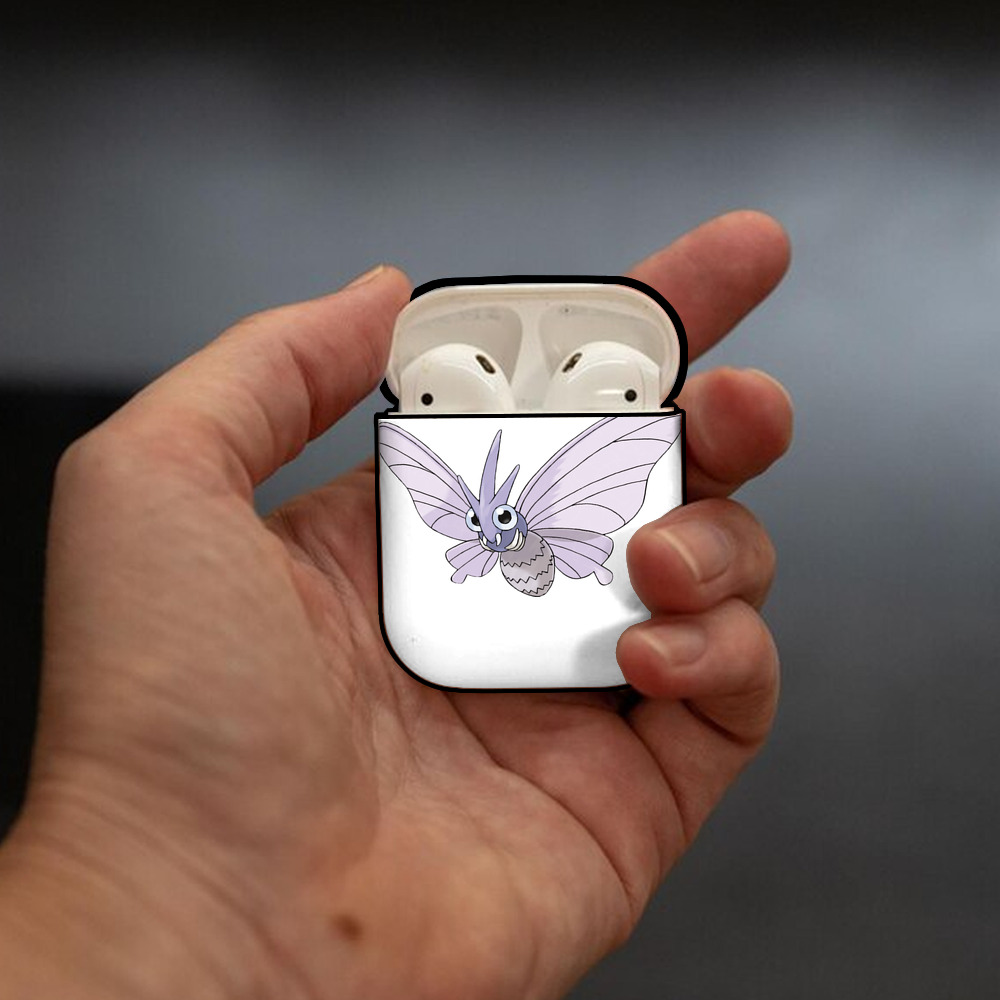 ポケットモンスター Pokémon AirPods 第2世代保護ケース ハードシェル ブラック 耐衝撃・防指紋・カラビナ付き