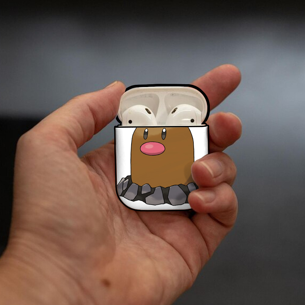 ポケットモンスター Pokémon AirPods 第2世代保護ケース ハードシェル ブラック 耐衝撃・防指紋・カラビナ付き