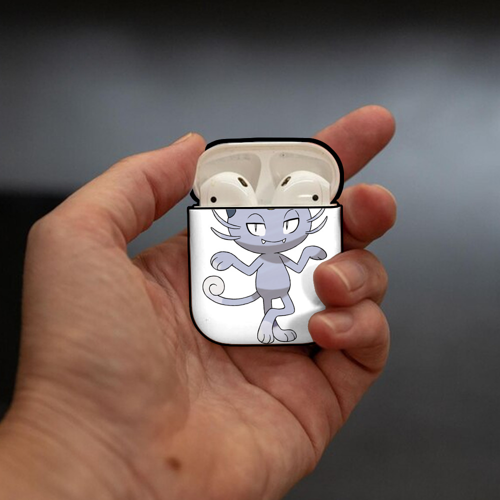 ポケットモンスター Pokémon AirPods 第2世代保護ケース ハードシェル ブラック 耐衝撃・防指紋・カラビナ付き