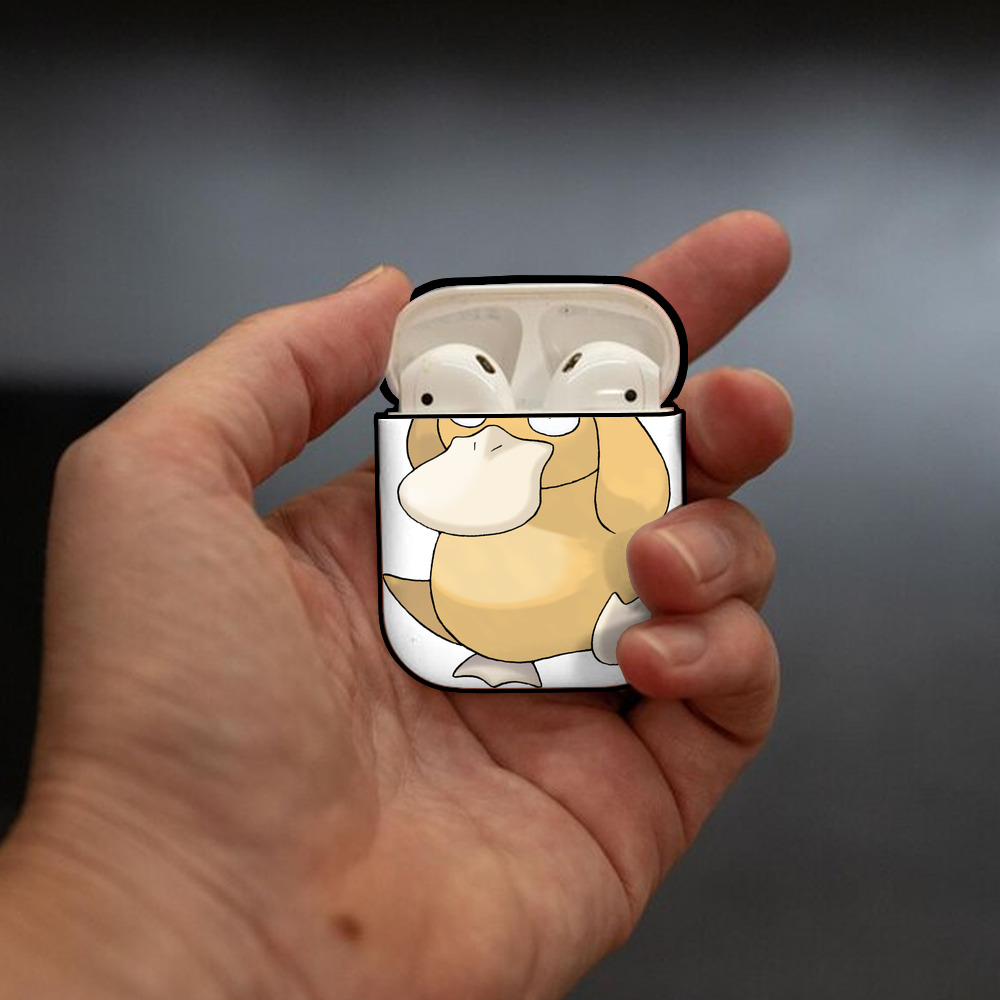 ポケットモンスター Pokémon AirPods 第2世代保護ケース ハードシェル ブラック 耐衝撃・防指紋・カラビナ付き