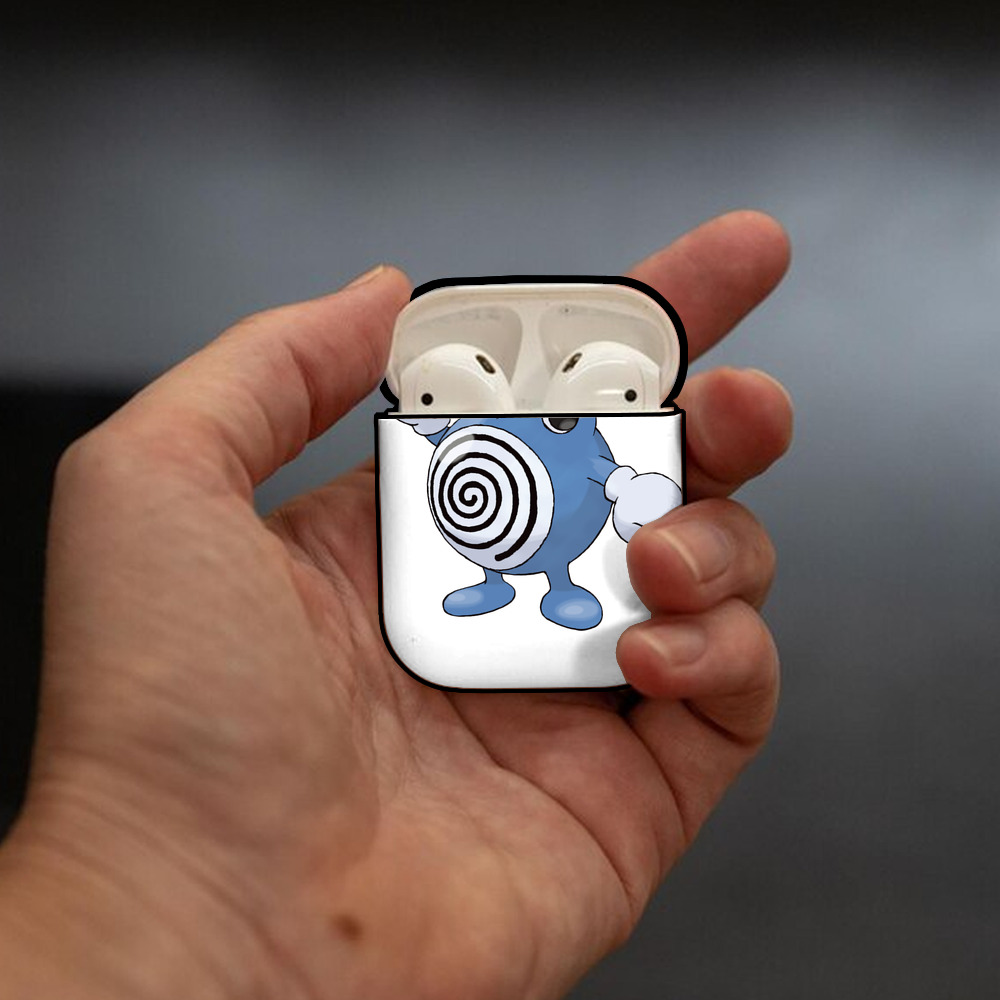 ポケットモンスター Pokémon AirPods 第2世代保護ケース ハードシェル ブラック 耐衝撃・防指紋・カラビナ付き