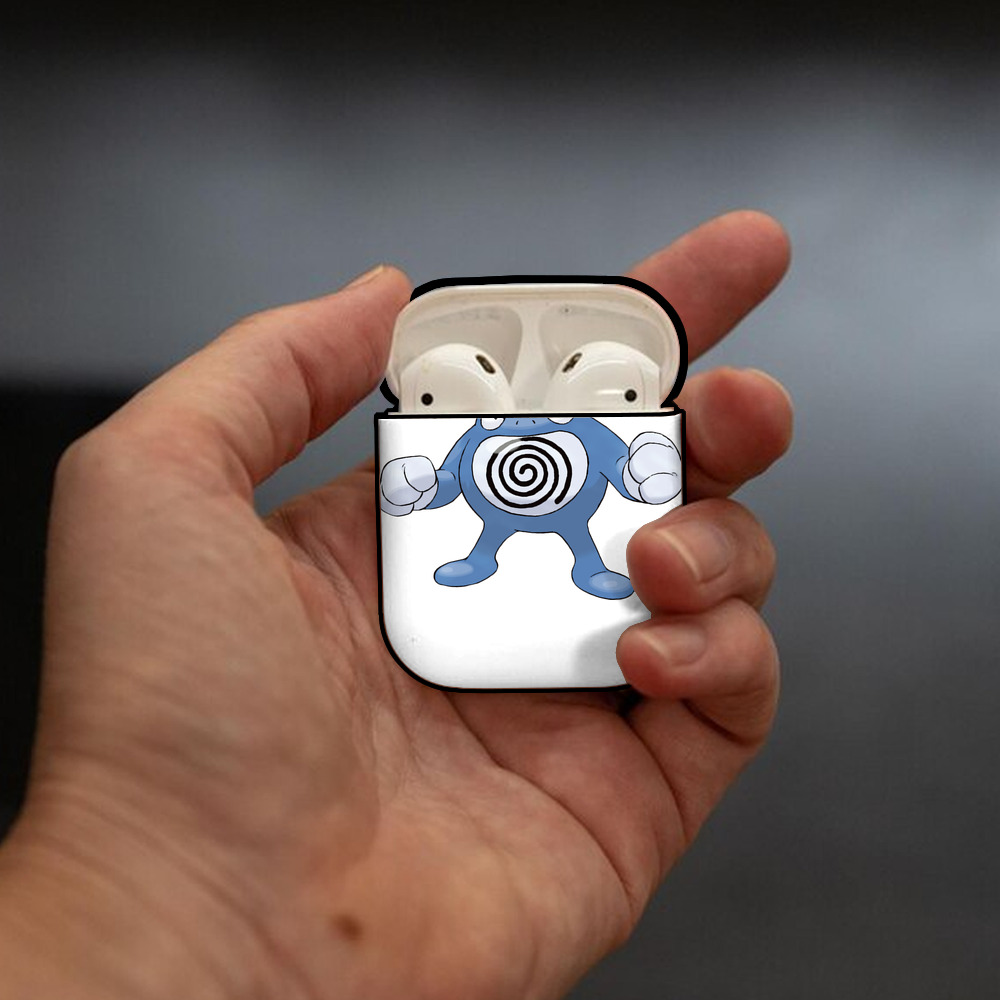 ポケットモンスター Pokémon AirPods 第2世代保護ケース ハードシェル ブラック 耐衝撃・防指紋・カラビナ付き