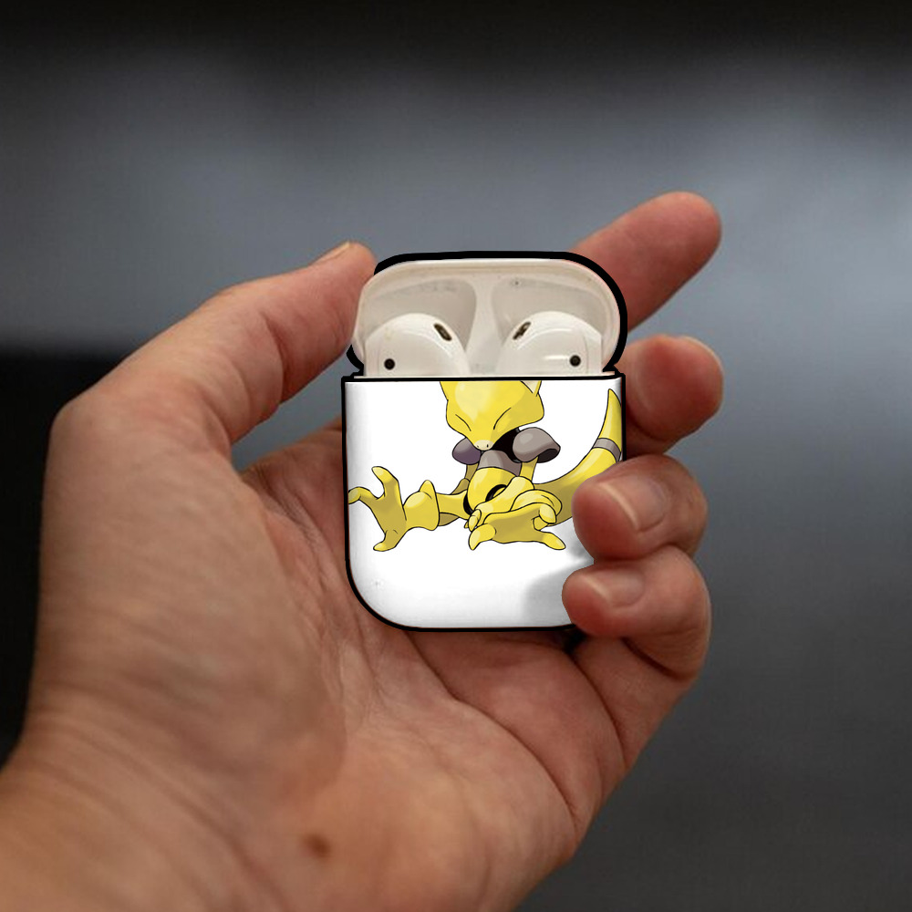 ポケットモンスター Pokémon AirPods 第2世代保護ケース ハードシェル ブラック 耐衝撃・防指紋・カラビナ付き