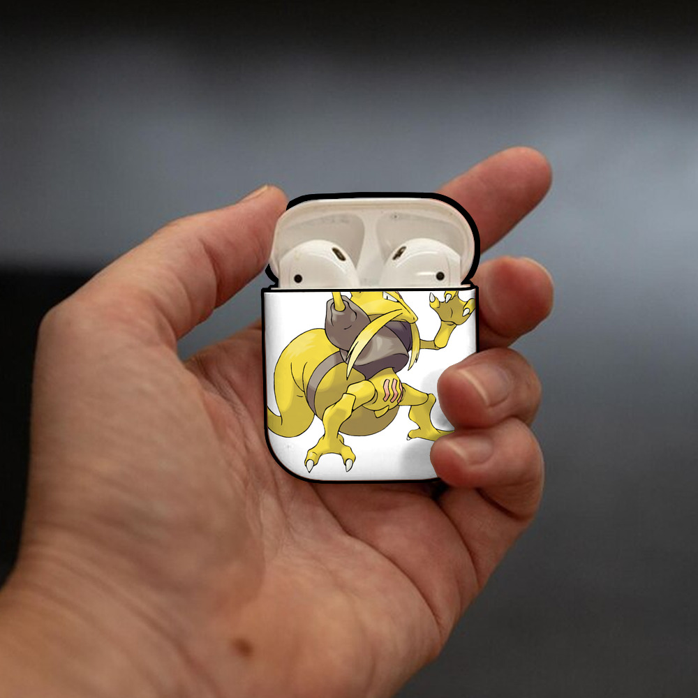 ポケットモンスター Pokémon AirPods 第2世代保護ケース ハードシェル ブラック 耐衝撃・防指紋・カラビナ付き