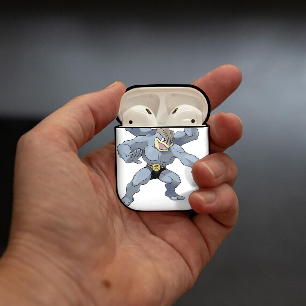 ポケットモンスター Pokémon AirPods 第2世代保護ケース ハードシェル ブラック 耐衝撃・防指紋・カラビナ付き