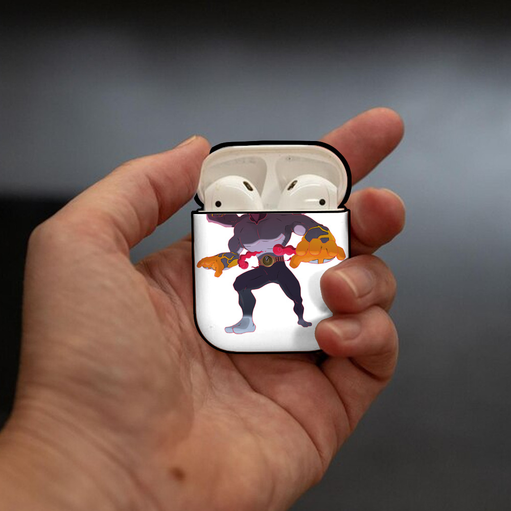 ポケットモンスター Pokémon AirPods 第2世代保護ケース ハードシェル ブラック 耐衝撃・防指紋・カラビナ付き