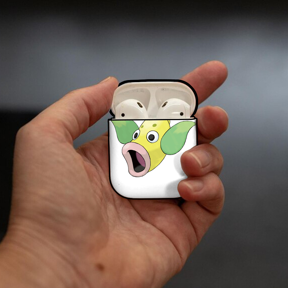 ポケットモンスター Pokémon AirPods 第2世代保護ケース ハードシェル ブラック 耐衝撃・防指紋・カラビナ付き