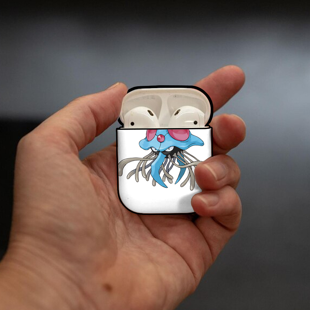 ポケットモンスター Pokémon AirPods 第2世代保護ケース ハードシェル ブラック 耐衝撃・防指紋・カラビナ付き