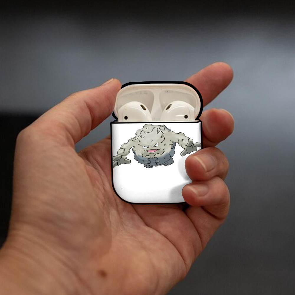 ポケットモンスター Pokémon AirPods 第2世代保護ケース ハードシェル ブラック 耐衝撃・防指紋・カラビナ付き