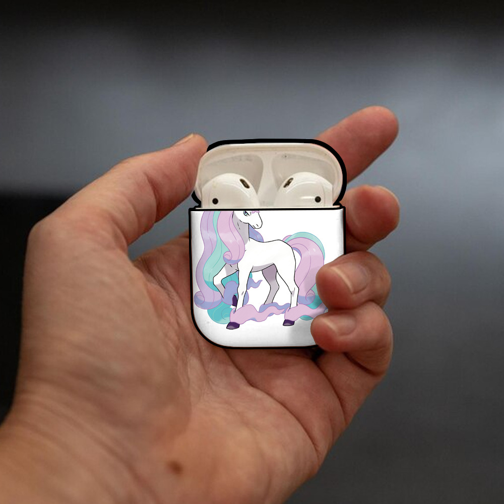 ポケットモンスター Pokémon AirPods 第2世代保護ケース ハードシェル ブラック 耐衝撃・防指紋・カラビナ付き