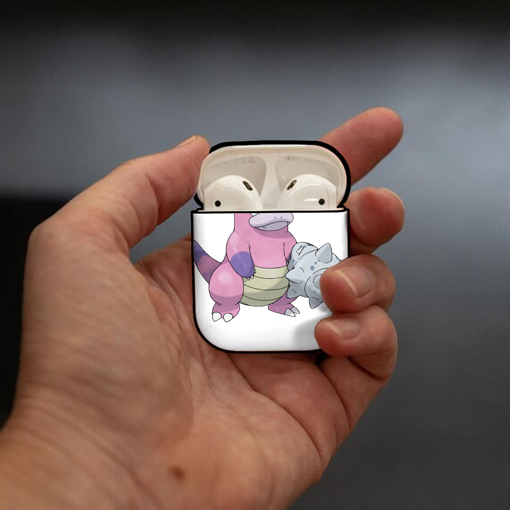 ポケットモンスター Pokémon AirPods 第2世代保護ケース ハードシェル ブラック 耐衝撃・防指紋・カラビナ付き