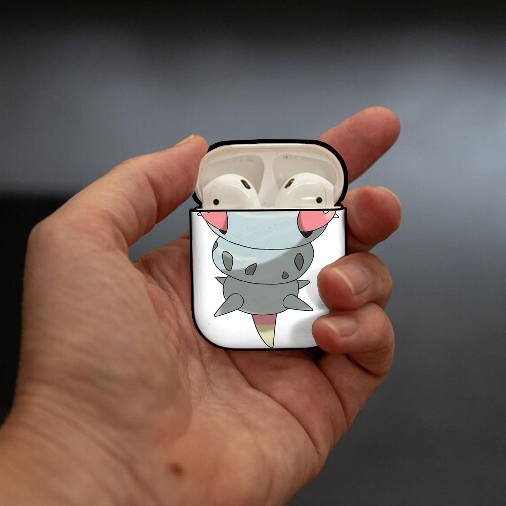 ポケットモンスター Pokémon AirPods 第2世代保護ケース ハードシェル ブラック 耐衝撃・防指紋・カラビナ付き
