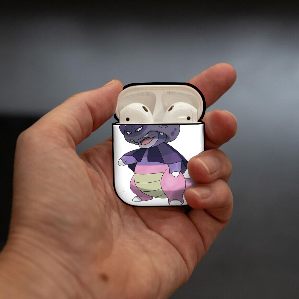 ポケットモンスター Pokémon AirPods 第2世代保護ケース ハードシェル ブラック 耐衝撃・防指紋・カラビナ付き