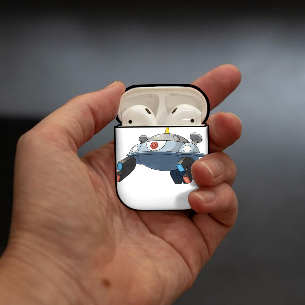 ポケットモンスター Pokémon AirPods 第2世代保護ケース ハードシェル ブラック 耐衝撃・防指紋・カラビナ付き