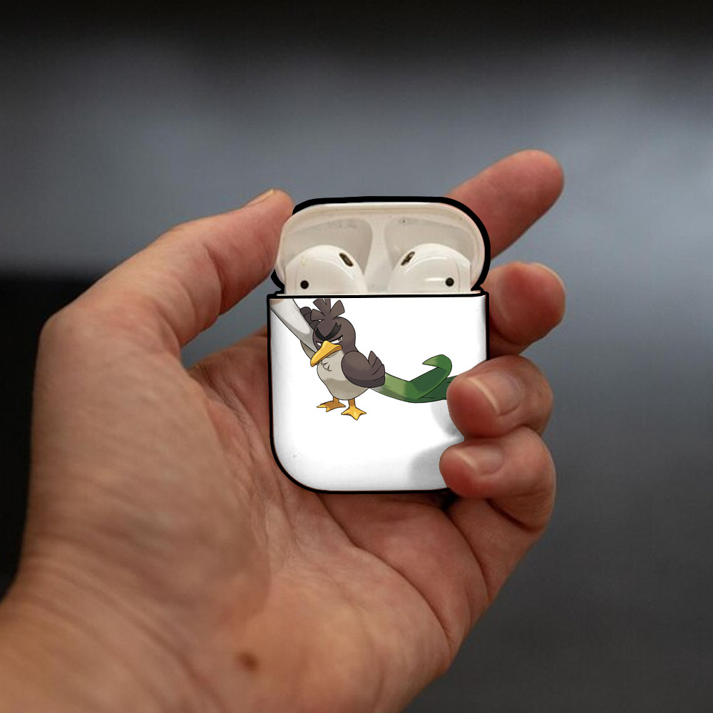 ポケットモンスター Pokémon AirPods 第2世代保護ケース ハードシェル ブラック 耐衝撃・防指紋・カラビナ付き