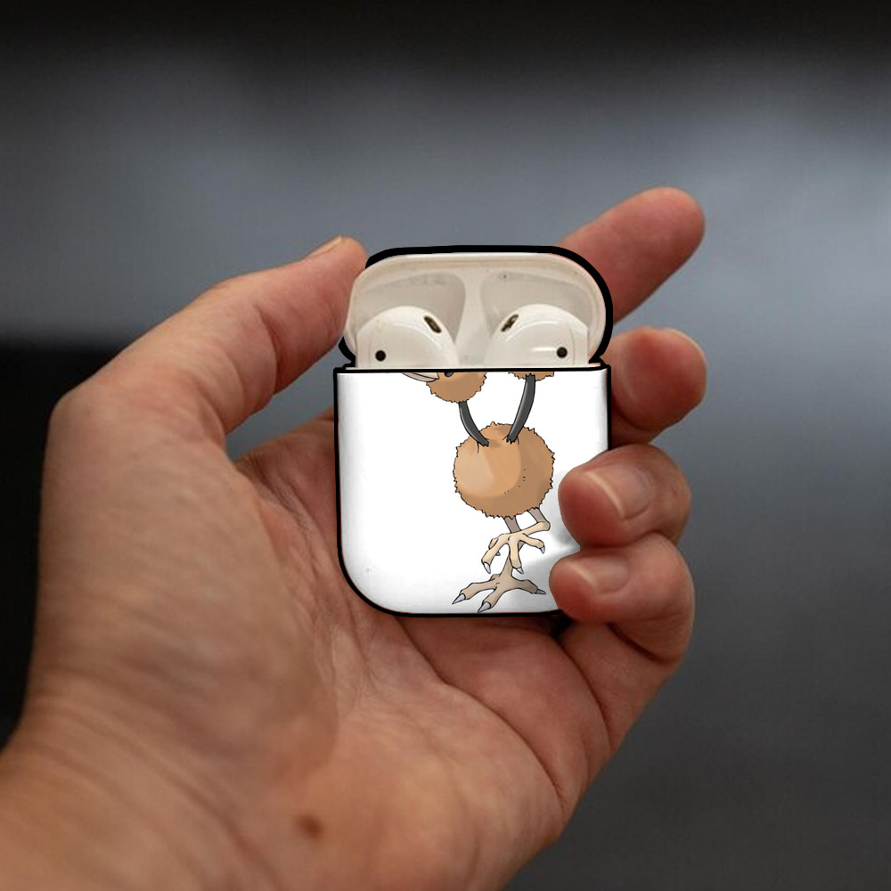 ポケットモンスター Pokémon AirPods 第2世代保護ケース ハードシェル ブラック 耐衝撃・防指紋・カラビナ付き