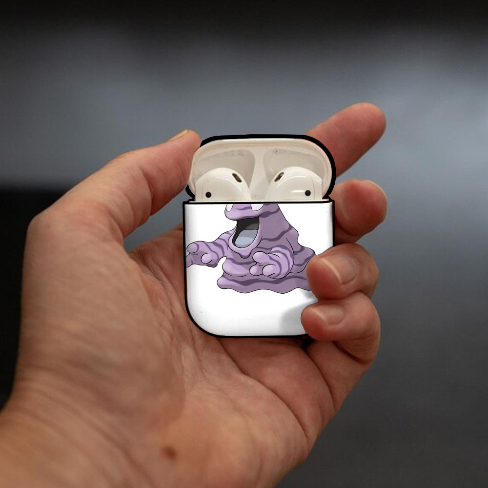 ポケットモンスター Pokémon AirPods 第2世代保護ケース ハードシェル ブラック 耐衝撃・防指紋・カラビナ付き