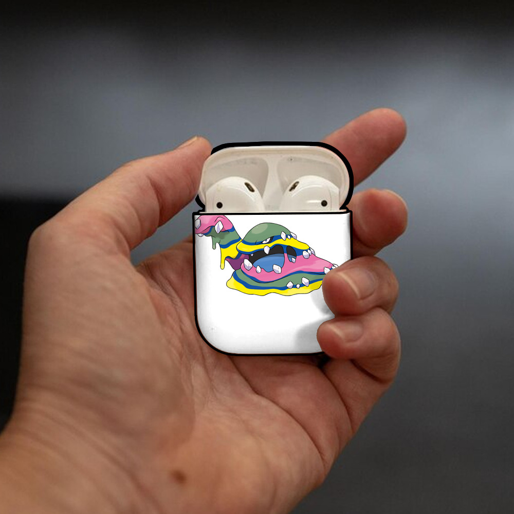 ポケットモンスター Pokémon AirPods 第2世代保護ケース ハードシェル ブラック 耐衝撃・防指紋・カラビナ付き