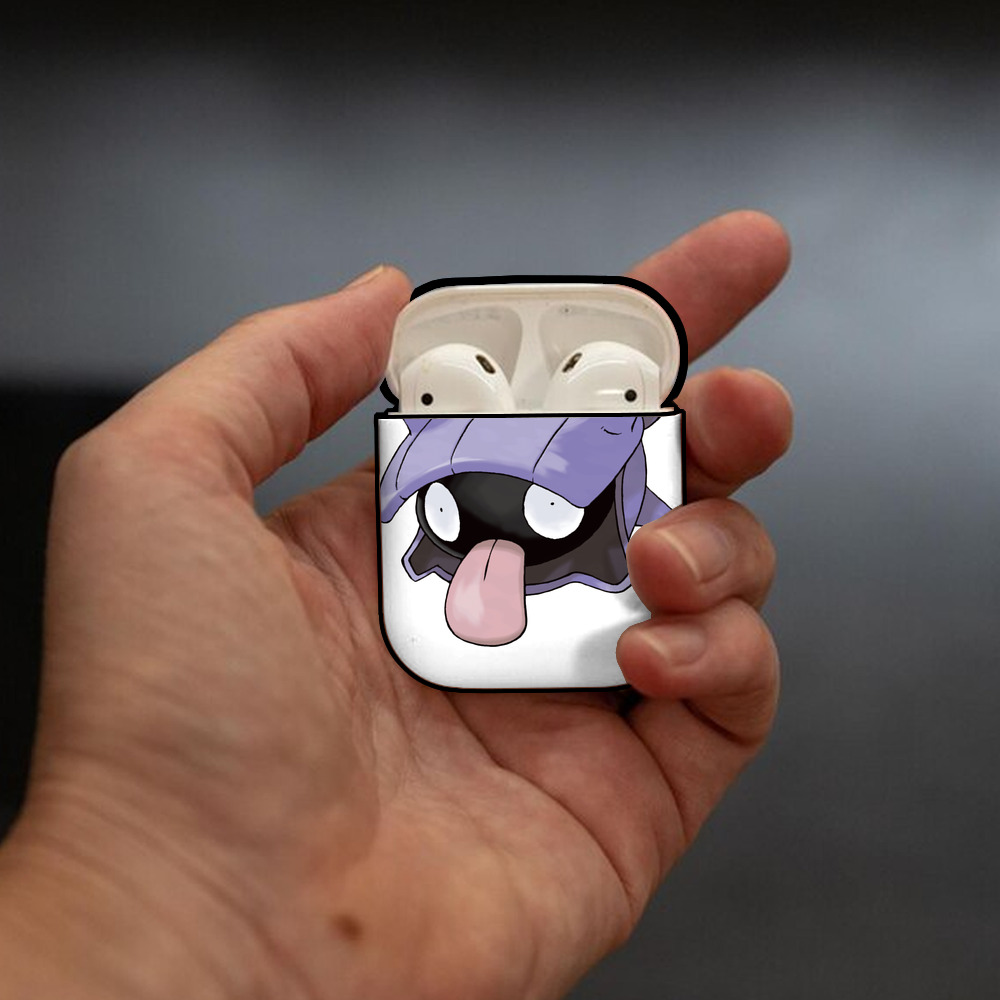 ポケットモンスター Pokémon AirPods 第2世代保護ケース ハードシェル ブラック 耐衝撃・防指紋・カラビナ付き