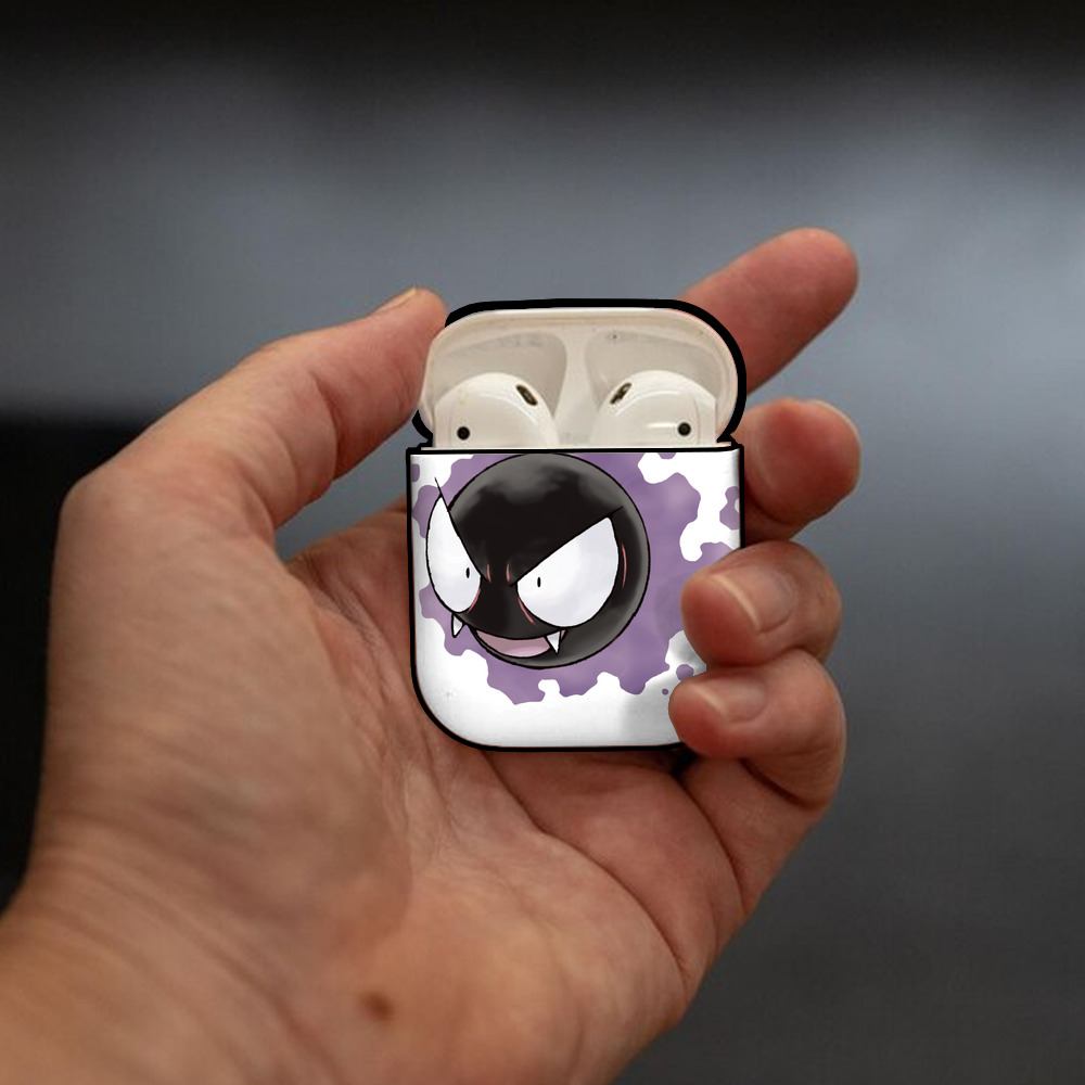 ポケットモンスター Pokémon AirPods 第2世代保護ケース ハードシェル ブラック 耐衝撃・防指紋・カラビナ付き