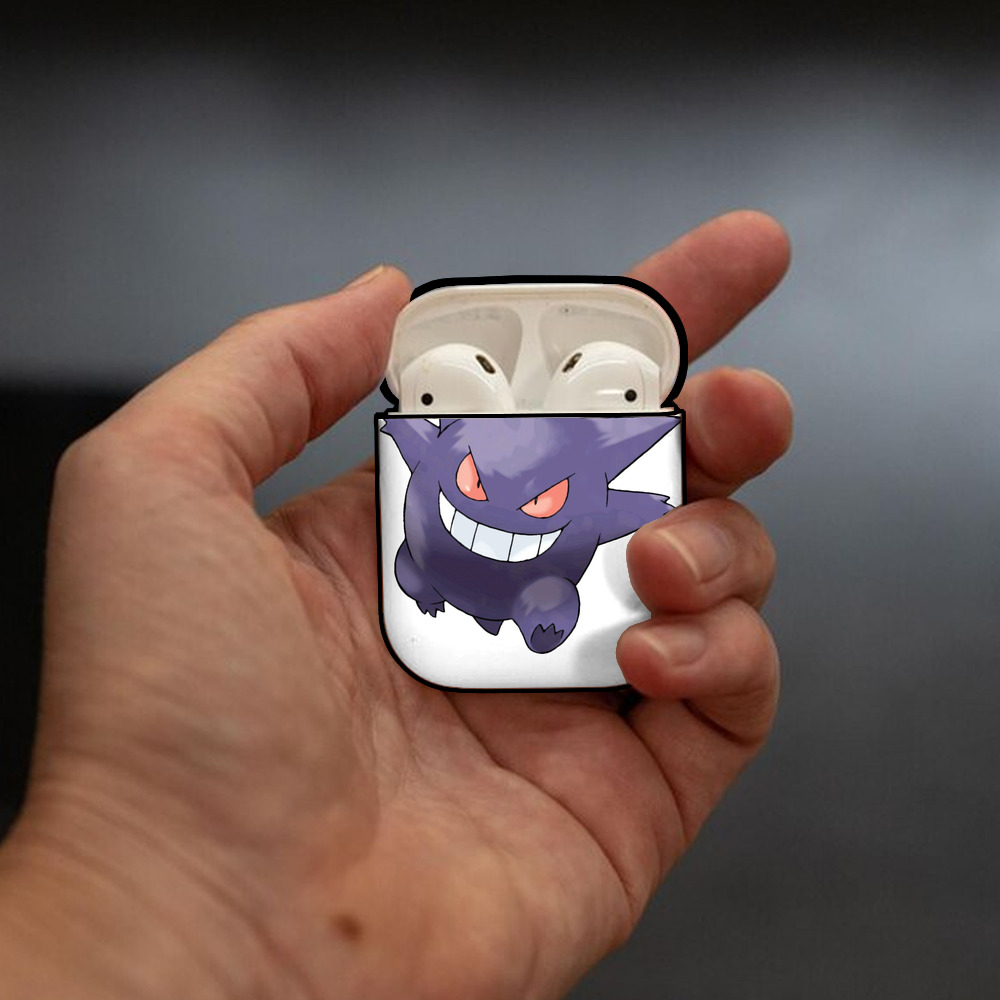 ポケットモンスター Pokémon AirPods 第2世代保護ケース ハードシェル ブラック 耐衝撃・防指紋・カラビナ付き