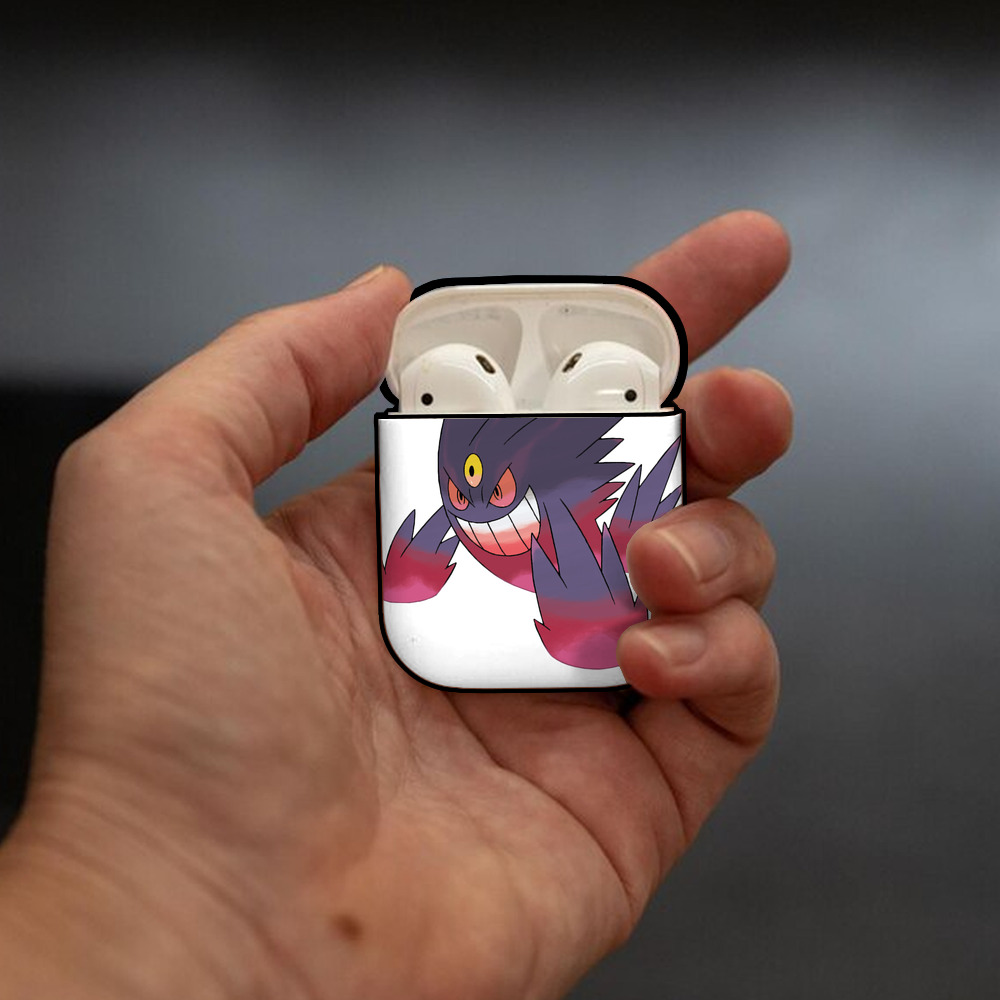 ポケットモンスター Pokémon AirPods 第2世代保護ケース ハードシェル ブラック 耐衝撃・防指紋・カラビナ付き