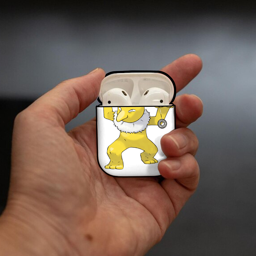 ポケットモンスター Pokémon AirPods 第2世代保護ケース ハードシェル ブラック 耐衝撃・防指紋・カラビナ付き